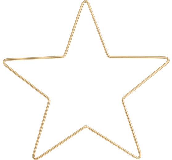 Metallring "Stern", Goldfarben
