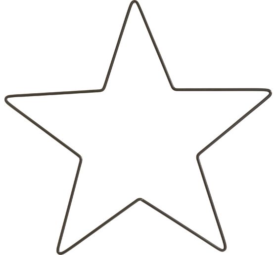 Metallring "Stern", Schwarz