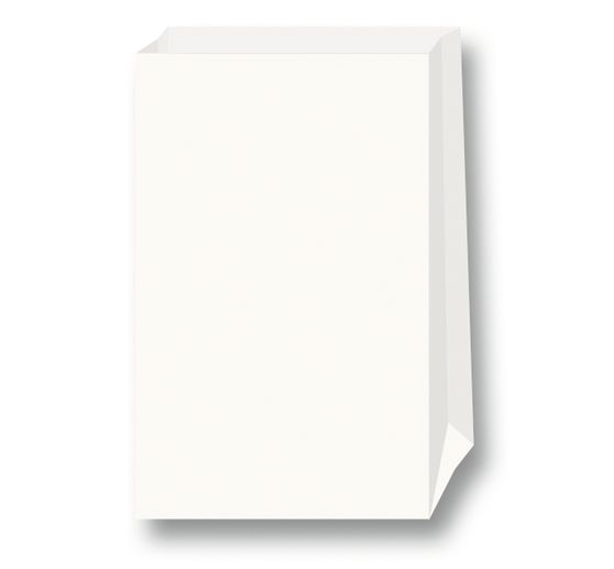 Papiert&uuml;ten, Blockboden, wei&szlig;