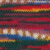 Gr&uuml;ndl Hot Socks "Lazise" Tannengr&uuml;n/Rot/Honiggelb/Blau/Weinrot-Meliert