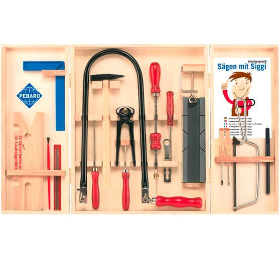 Laubs&auml;ge-Werkzeugschrank, 18-tlg.