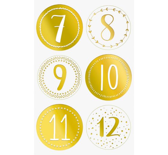 Adventskalender-Set "Goldene Punkte"