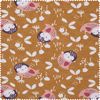 Jersey-Stoff "Eule Santal" Sandelholz