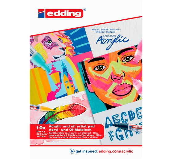 edding Acryl-/&Ouml;lmalblock