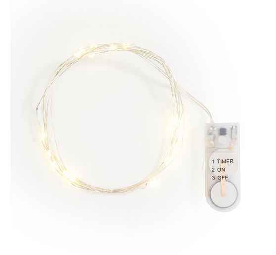 VBS Micro-LED-Lichterketten mit Timer, 10 St&uuml;ck