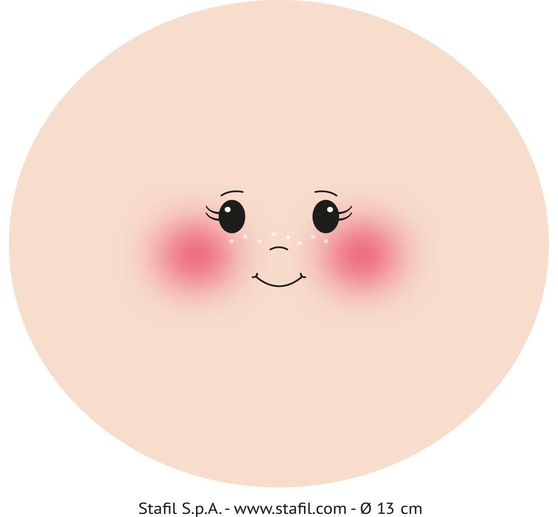Gesicht auf Trikotstoff "Stefy"