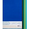 Samtpapier, selbstklebend Blau-Gr&uuml;n