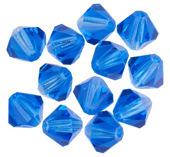 Glasschliffglitzerperlen, 6 mm