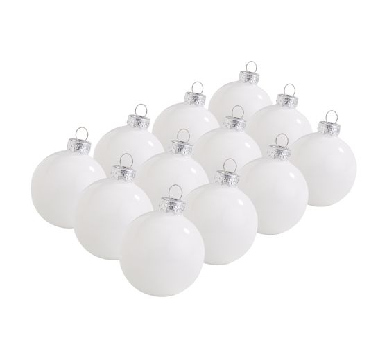 Christmas balls made of glass, &Oslash; 5.7 cm