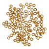 Quetschperlen, Rund, &Oslash; 1 mm Gold