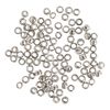 Quetschperlen, Rund, &Oslash; 1 mm Silber