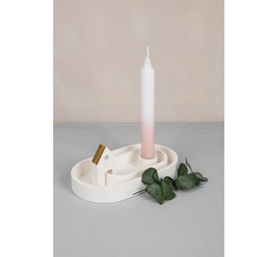 Silikon-Gie&szlig;form "Kerzenst&auml;nder" inkl. Einleger