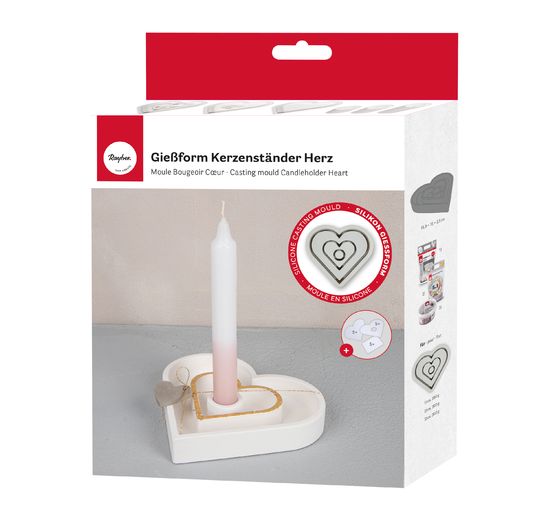 Silikon-Gie&szlig;form "Kerzenst&auml;nder" inkl. Einleger
