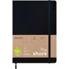 share Notizbuch, blanko Dunkelblau