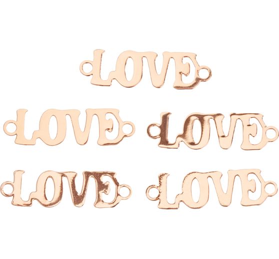 Verbinder "Love", 5 St&uuml;ck