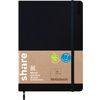 share Notizbuch, blanko Schwarz