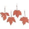 Holz-Herbstlaub mit Anh&auml;nger Orange