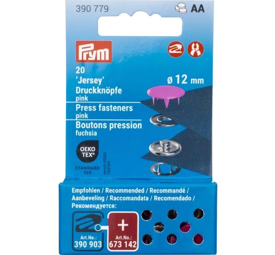 Prym Druckkn&ouml;pfe Jersey, 12 mm, 20 St&uuml;ck (de)