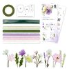 Cr&ecirc;pe paper flower set Purple