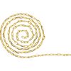 Gliederkette Paperclip Gold