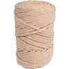 Recycling Garn mit Goldfaden, &Oslash; 4mm Sand, Farbe 3212