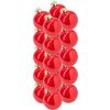 Christmas balls made of glass, &Oslash; 6cm Red