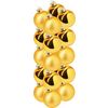 Christmas balls made of glass, &Oslash; 6cm Gold