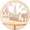 VBS Holz-Steckmotiv f&uuml;r Acrylkugel Stadt