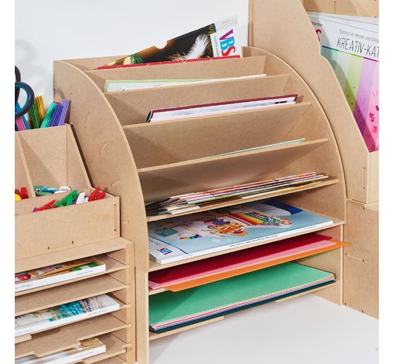 VBS Papier-Organizer "Flexio", DIN A4 gef&auml;chert, 6 F&auml;cher