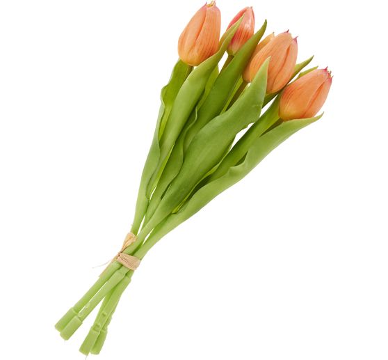 Tulpen-Bund mit 3 Bl&uuml;ten und 2 Knospen