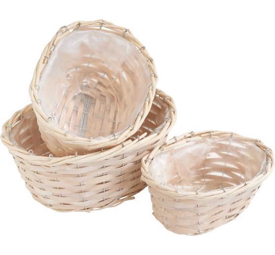 Holzspan-K&ouml;rbe, 3er-Set