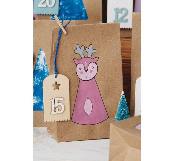 VBS Mini wooden clips "2 cm", 100 pieces