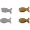 Metall Perlen Fische