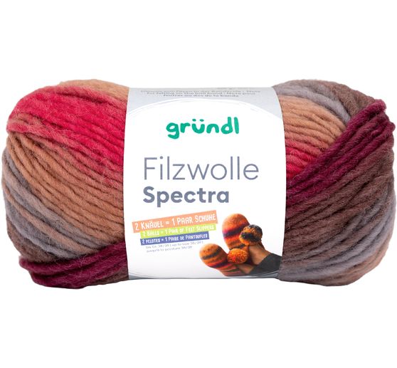 Gr&uuml;ndl Filzwolle "Spectra"