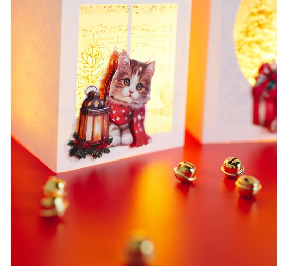 3D-Stanzbogen-Set "Furry Christmas"