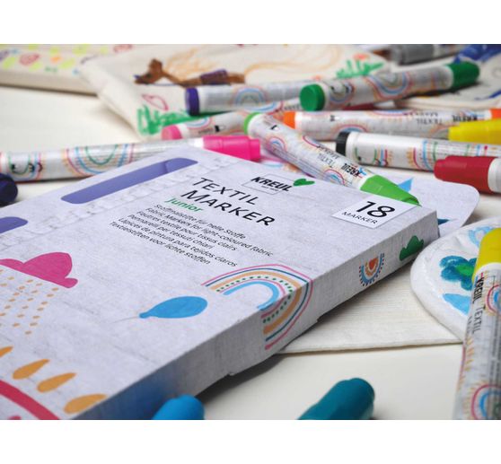 KREUL Textile Marker medium "Junior", set of 18