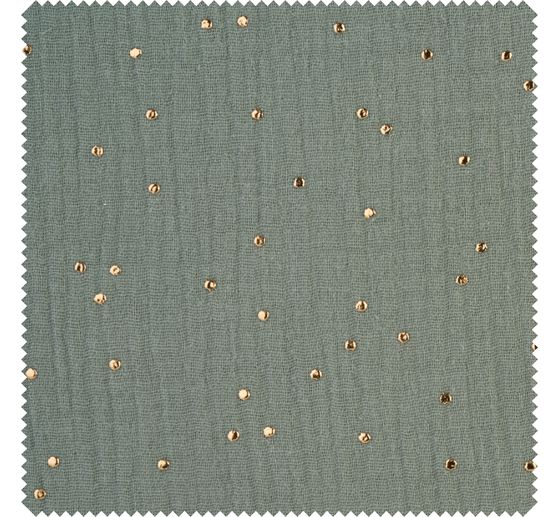 Musselin Cotton fabric "Golden points"