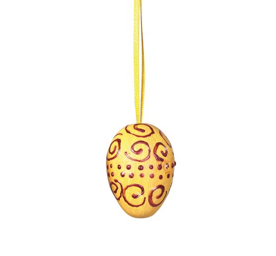 Plastic egg white, with socket, 8 x 6 cm