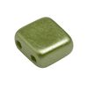 Glasperle "Quadratisch", 35 St&uuml;ck Olive