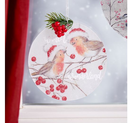 Serviette "Christmas Robins"