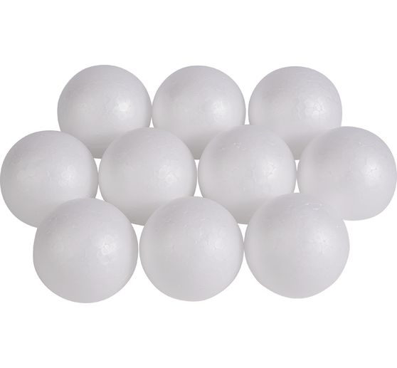 VBS Polystyrene ball, &Oslash; 7 cm, 10 pieces