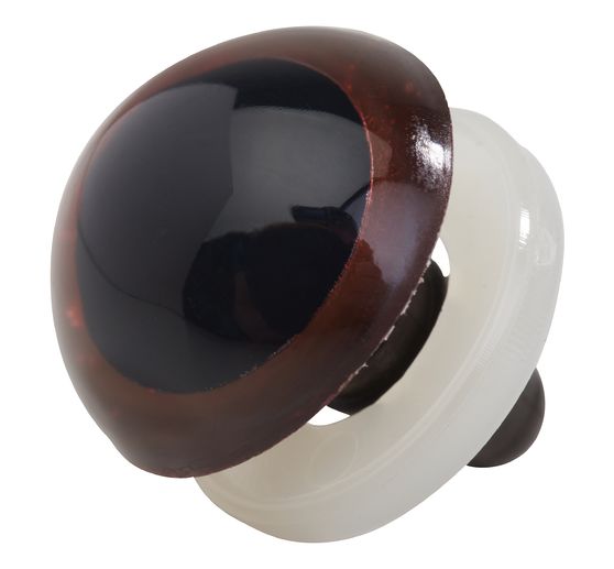 Bear eyes brown, &Oslash; 15 mm, 10 pieces