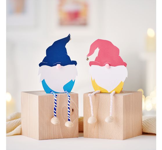 Holzf&uuml;&szlig;e mit Bohrung, 4 St&uuml;ck