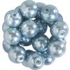 Glaswachsperlen, &Oslash; 10 mm, 20 St&uuml;ck Hellblau