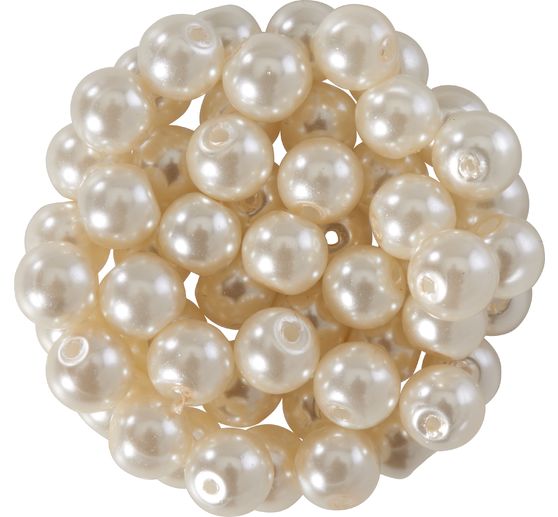 Glaswachsperlen, &Oslash; 6 mm, 55 St&uuml;ck