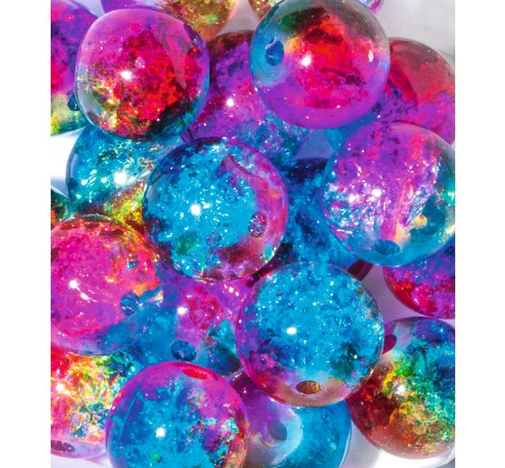 Glitzerperlen, &Oslash; 8 mm, 20 St&uuml;ck