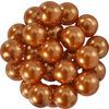 Glaswachsperlen, &Oslash; 8mm, 25Stk., goldgelb (hellorange) Hellorange