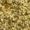 Pailletten gew&ouml;lbt, Metallic Gold-Metallic