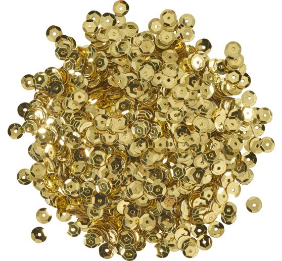 Pailletten gew&ouml;lbt, Metallic
