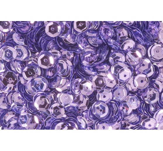 Pailletten gew&ouml;lbt, Metallic